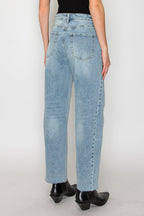 Harlow HIGH WAISTED BARREL JEANS Blue by Artemis - Che Cose Belle