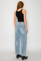 Harlow HIGH WAISTED BARREL JEANS Blue by Artemis - Che Cose Belle