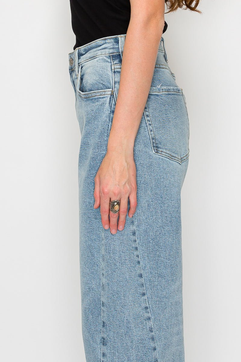 Harlow HIGH WAISTED BARREL JEANS Blue by Artemis - Che Cose Belle