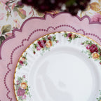 HARMONY LIGHT PINK ROUND FABRIC PLACEMAT (Set Of 4) - Che Cose Belle