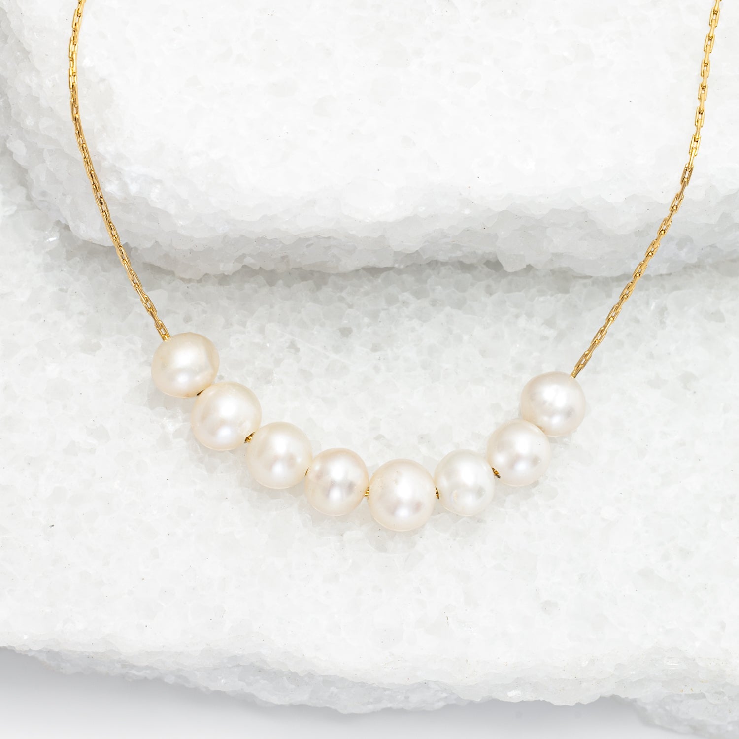 Harmony Pearl Cluster Necklace - Che Cose Belle