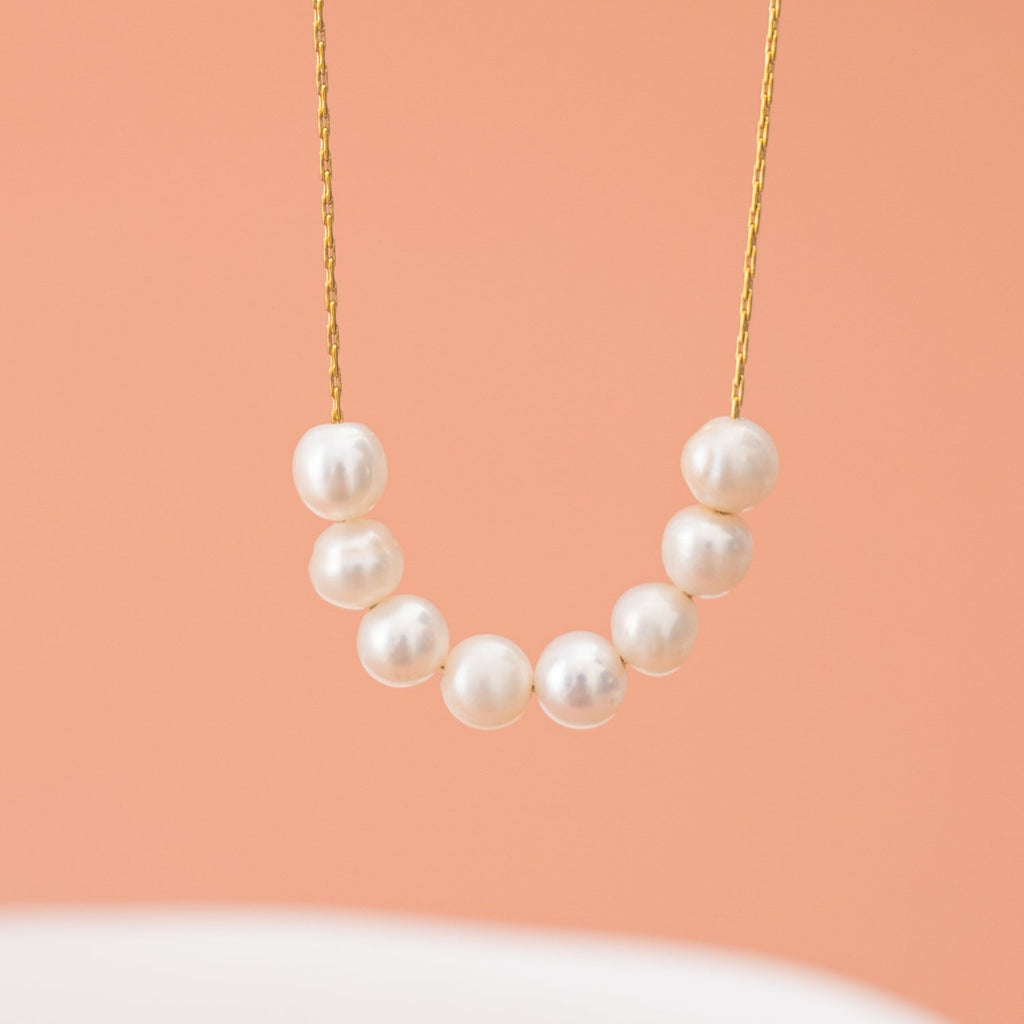 Harmony Pearl Cluster Necklace - Che Cose Belle
