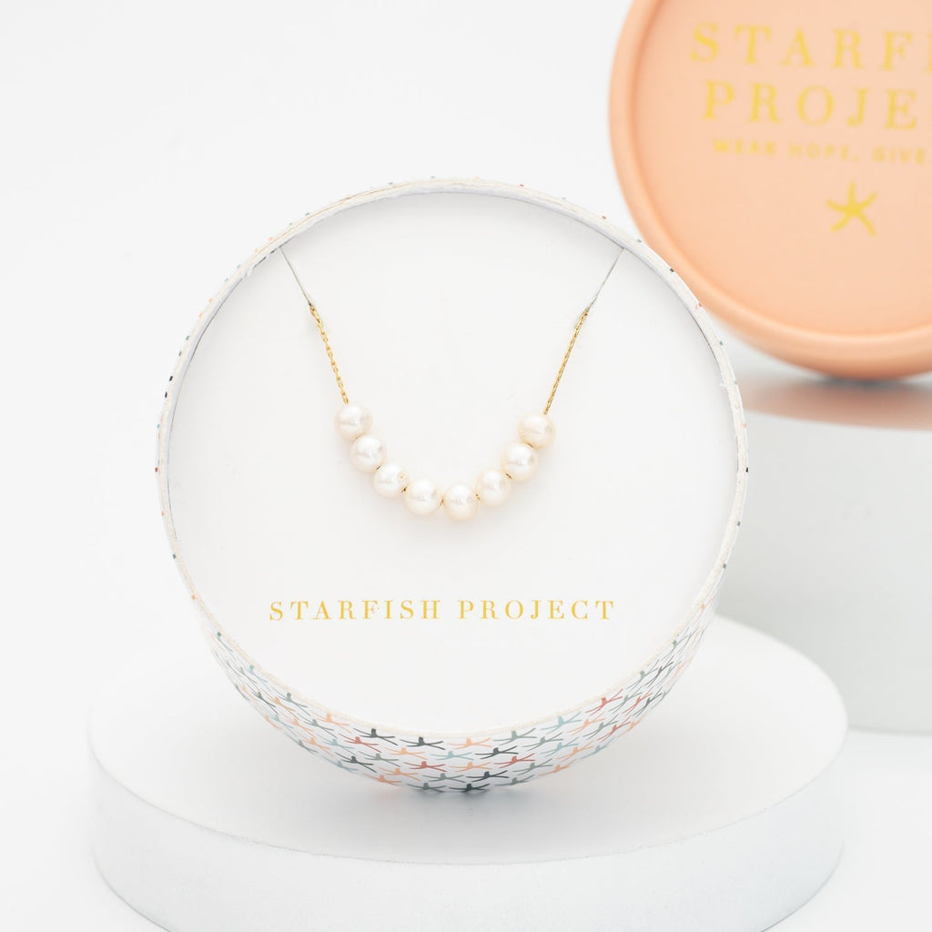 Harmony Pearl Cluster Necklace - Che Cose Belle