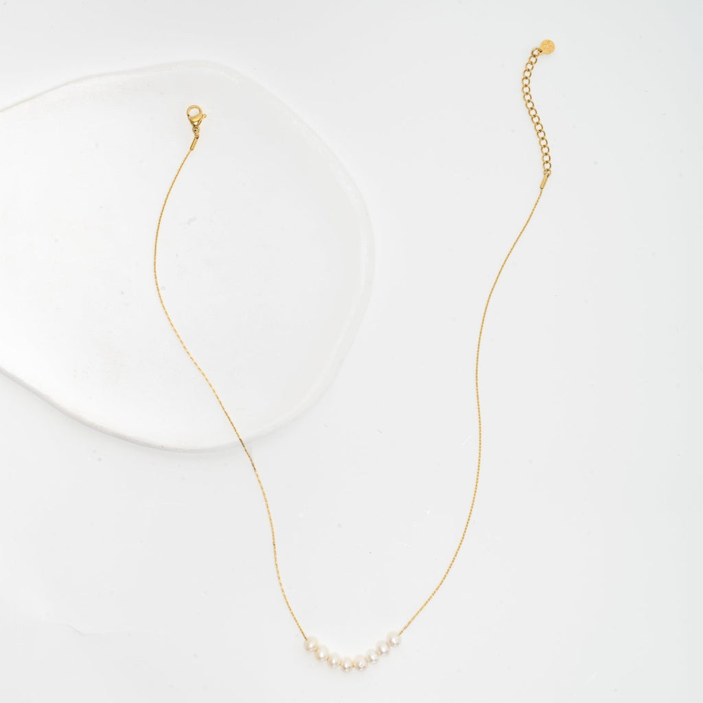 Harmony Pearl Cluster Necklace - Che Cose Belle