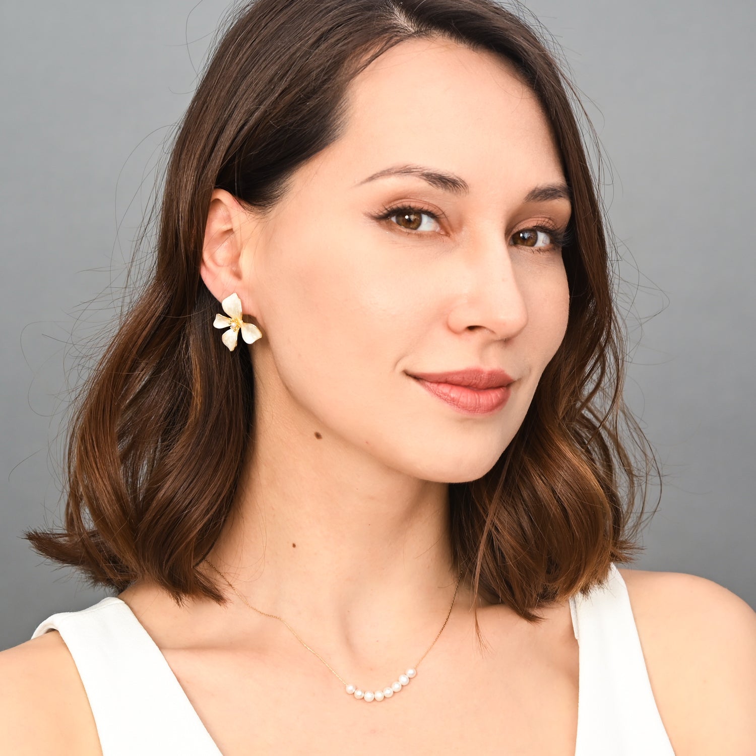 Harmony Pearl Cluster Necklace - Che Cose Belle