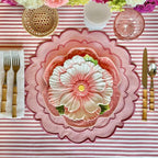 HARMONY PINK ROUND FABRIC PLACEMAT (Set Of 4) - Che Cose Belle