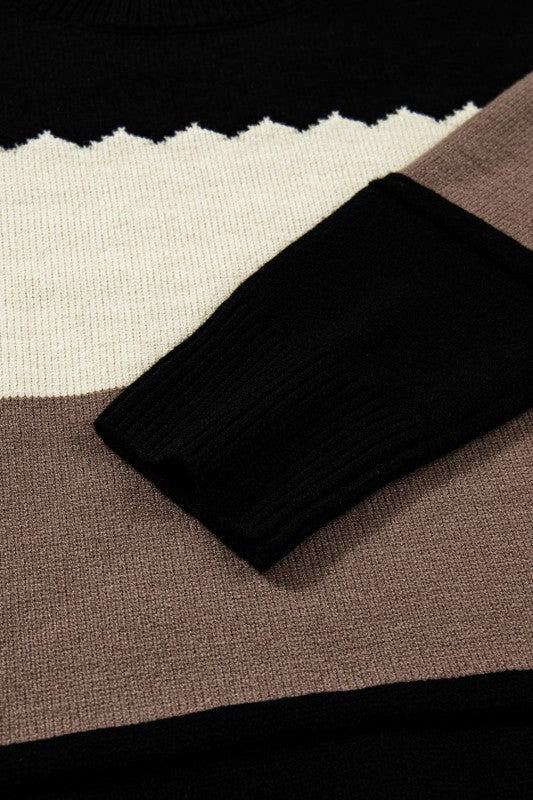 Harper Colorblock Drop Shoulder Sweater - Che Cose Belle