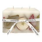 Harvest Cider 3 Wick Brick Botanical Candle - Che Cose Belle