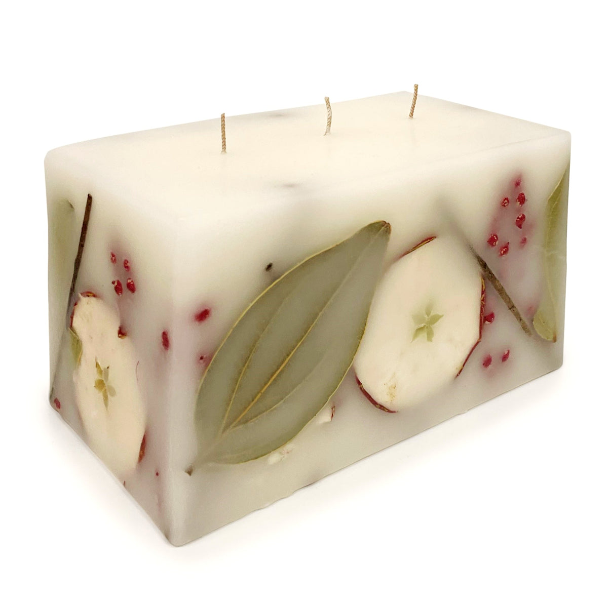 Harvest Cider 3 Wick Brick Botanical Candle - Che Cose Belle