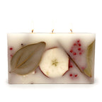 Harvest Cider 3 Wick Brick Botanical Candle - Che Cose Belle