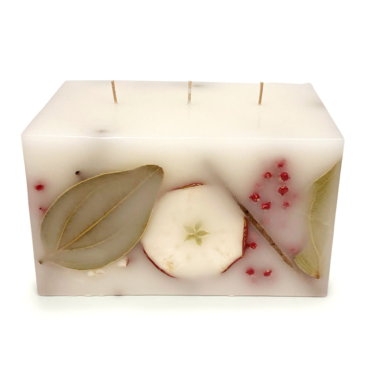 Harvest Cider 3 Wick Brick Botanical Candle - Che Cose Belle
