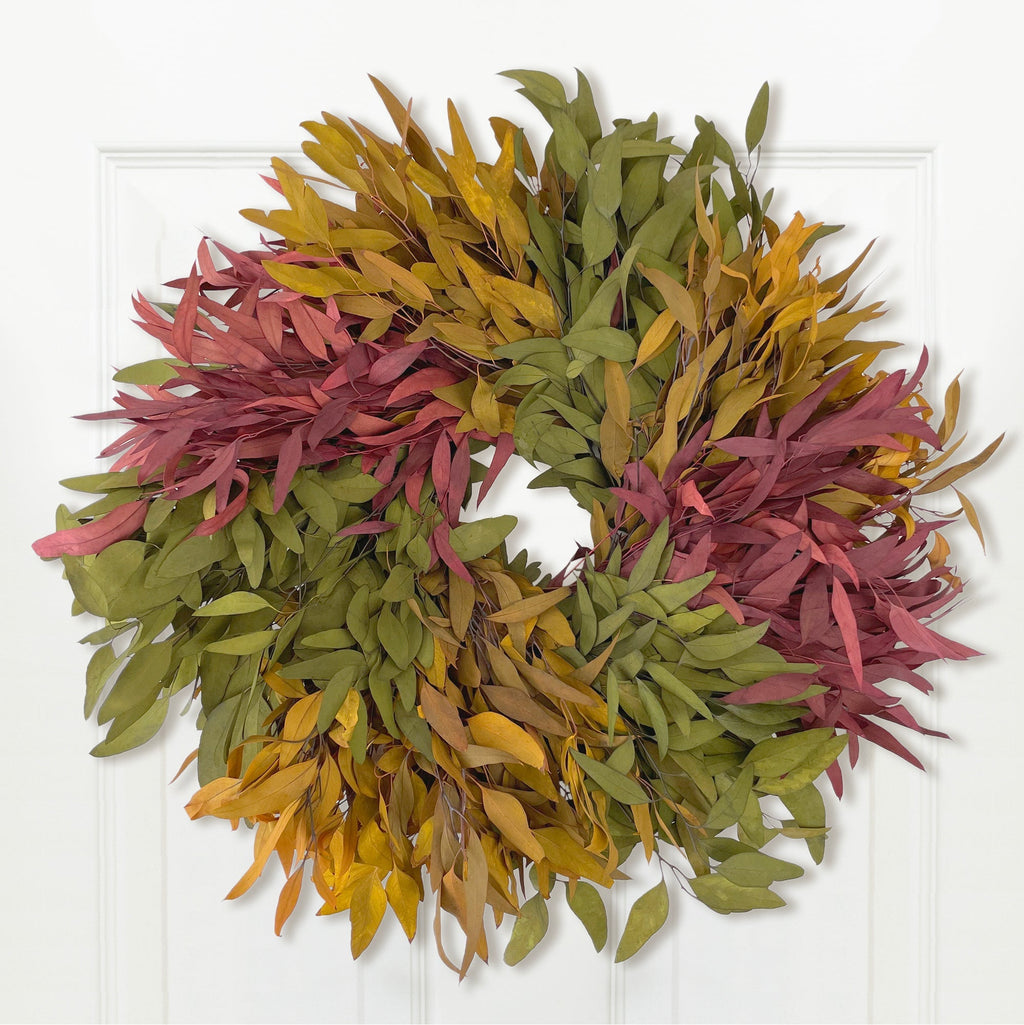 Harvest Farmhouse Willow Wreath: Multi Color - Che Cose Belle