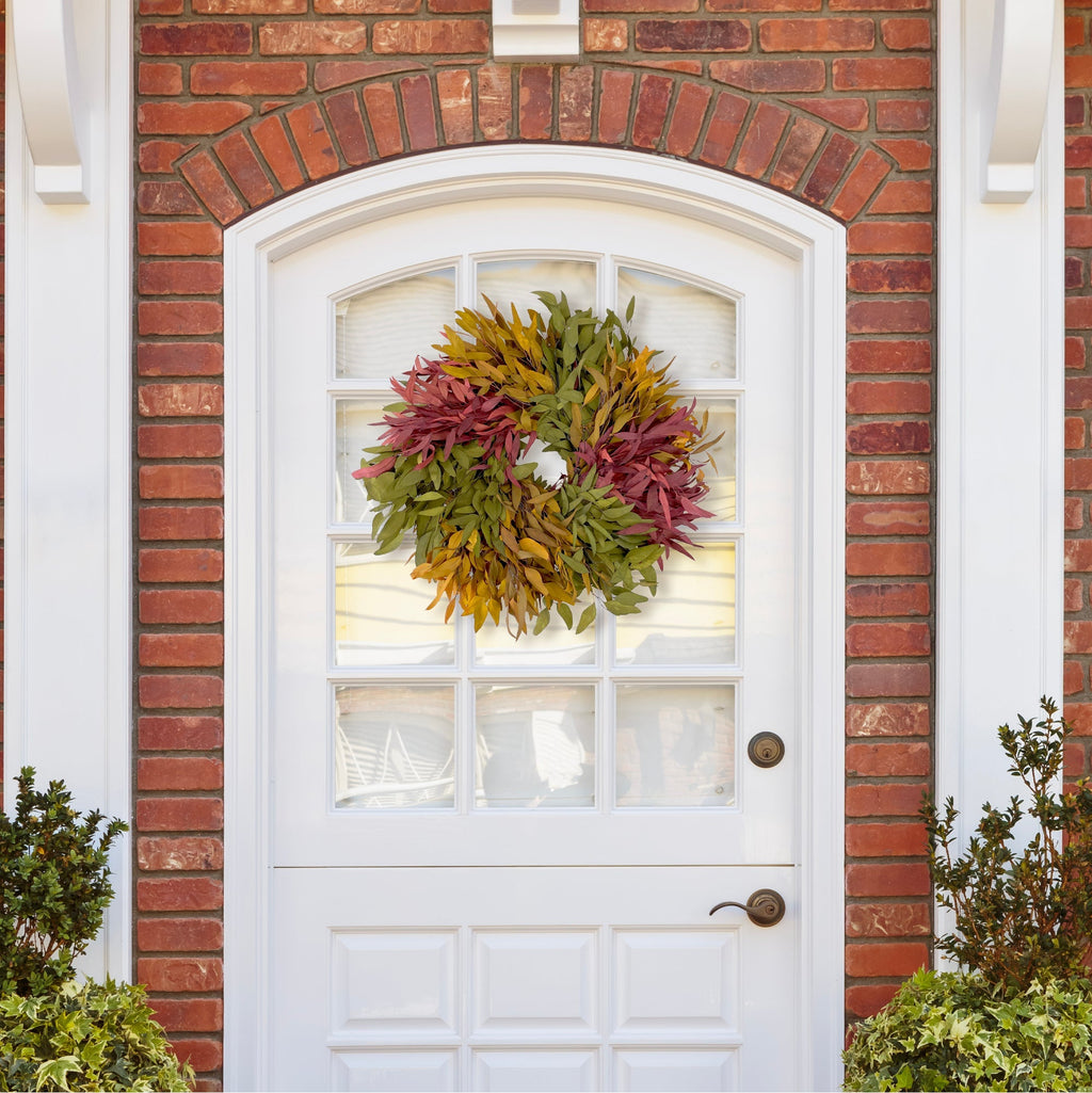 Harvest Farmhouse Willow Wreath: Multi Color - Che Cose Belle