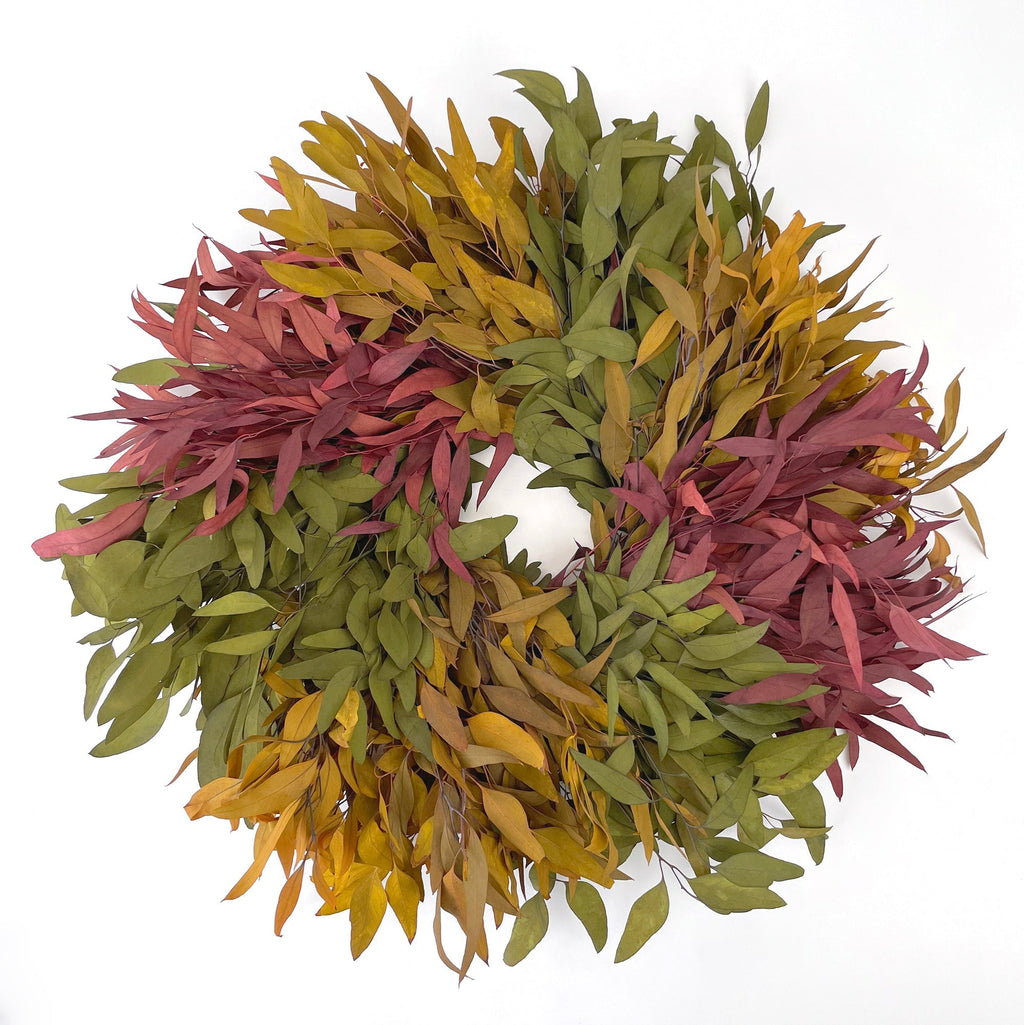 Harvest Farmhouse Willow Wreath: Multi Color - Che Cose Belle