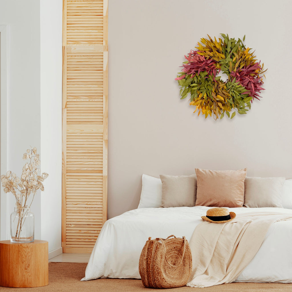 Harvest Farmhouse Willow Wreath: Multi Color - Che Cose Belle