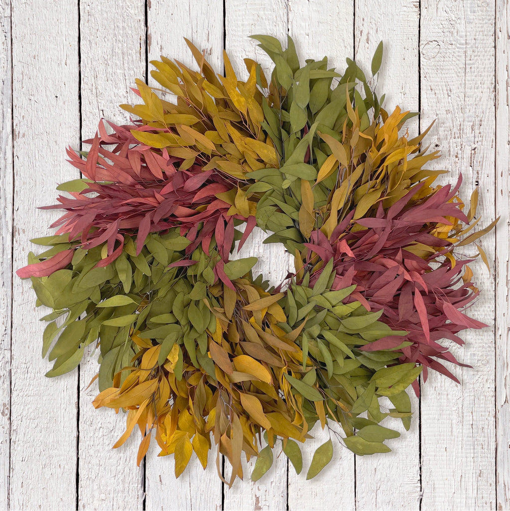 Harvest Farmhouse Willow Wreath: Multi Color - Che Cose Belle