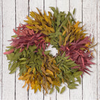 Harvest Farmhouse Willow Wreath: Multi Color - Che Cose Belle