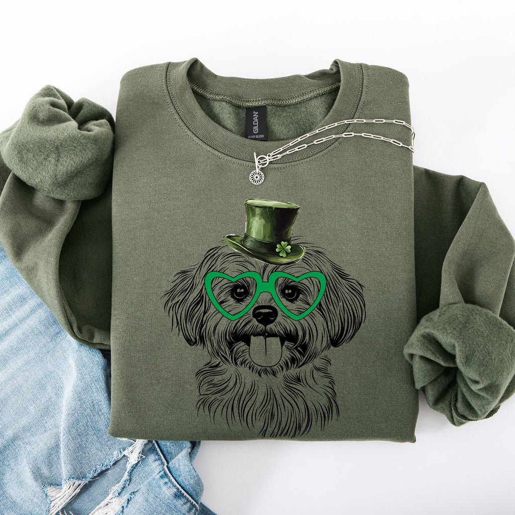 Havanese, Adorable Dog, St Patrick's Day, Lucky, Irish Sweatshirt - Che Cose Belle