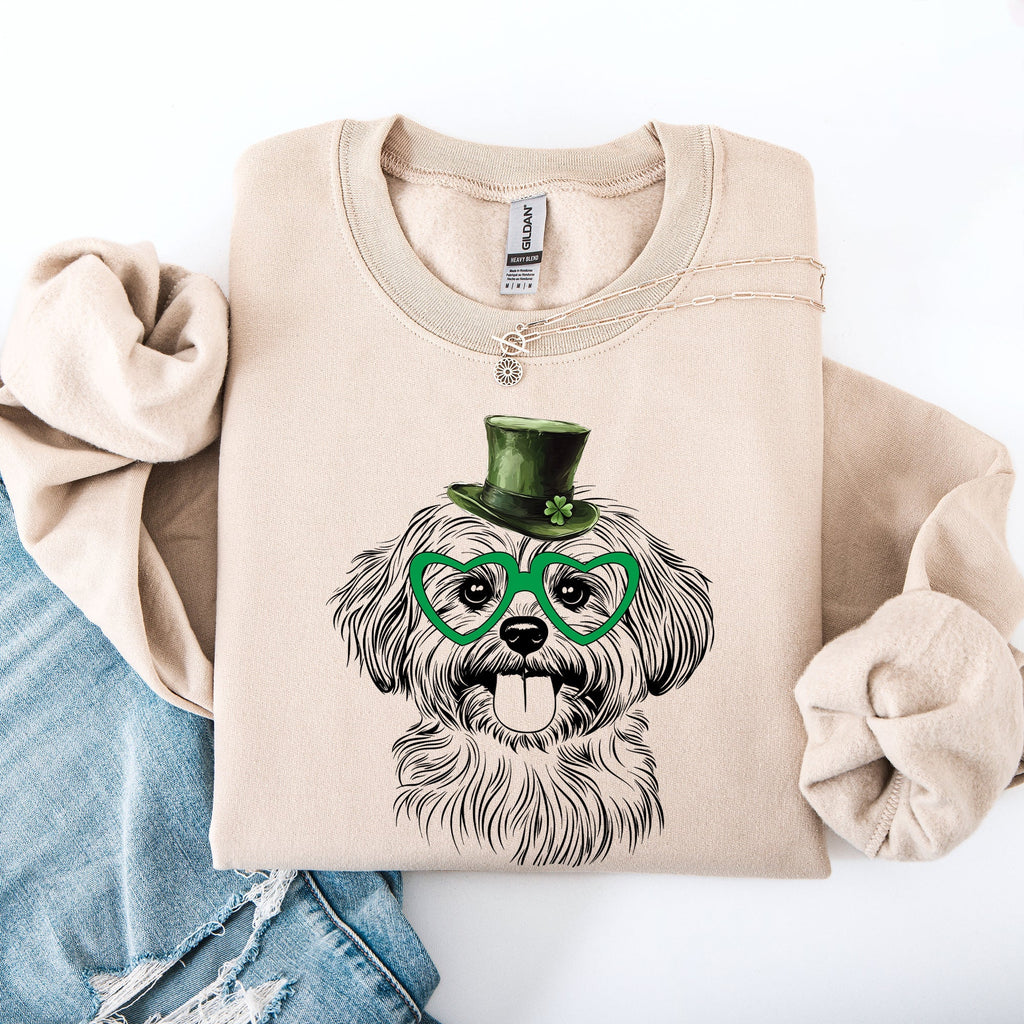 Havanese, Adorable Dog, St Patrick's Day, Lucky, Irish Sweatshirt - Che Cose Belle