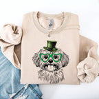 Havanese, Adorable Dog, St Patrick's Day, Lucky, Irish Sweatshirt - Che Cose Belle