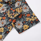 Hawaiian Shirt For Men Autumn Garden Print Shirt Camp Collar 100% Cotton - Che Cose Belle