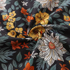 Hawaiian Shirt For Men Autumn Garden Print Shirt Camp Collar 100% Cotton - Che Cose Belle
