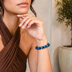 Hawk’s Focus – Royal Blue Tiger’s Eye Bracelet - Che Cose Belle