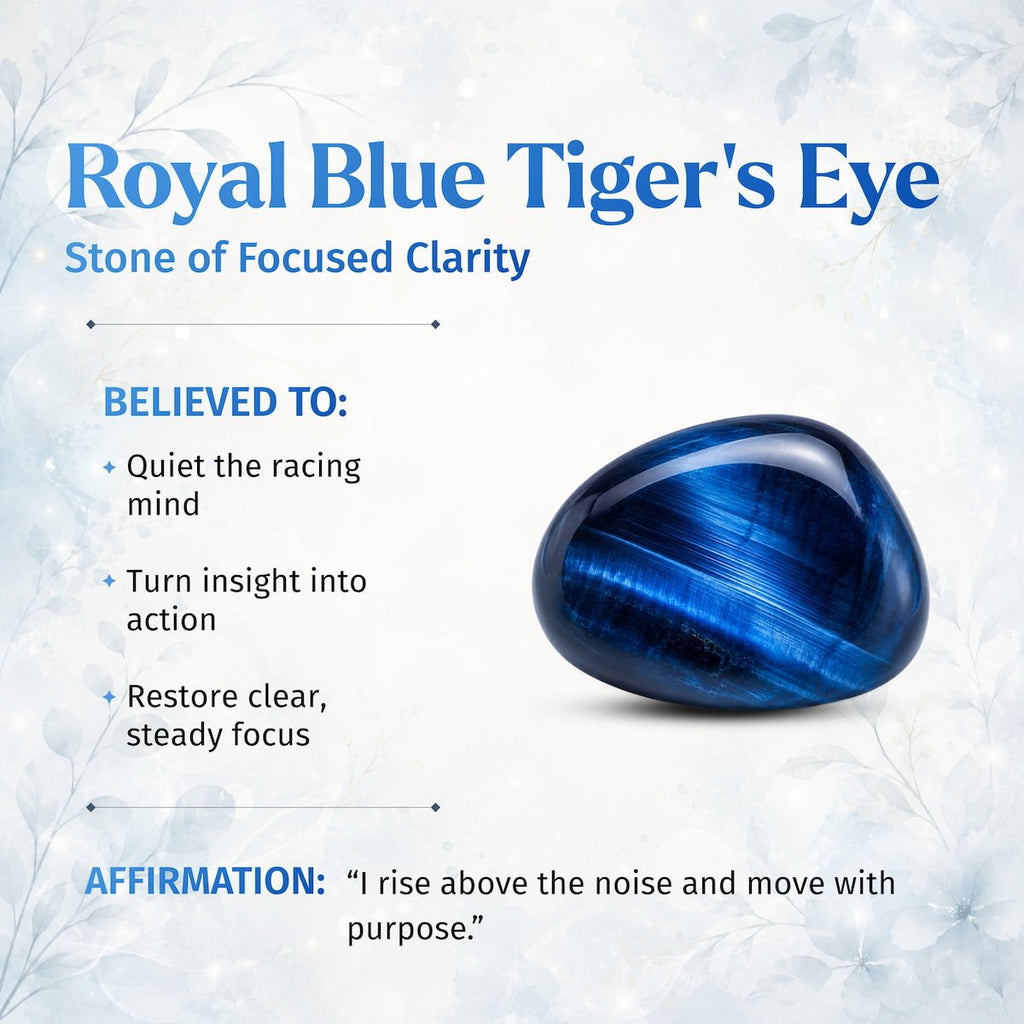 Hawk’s Focus – Royal Blue Tiger’s Eye Bracelet - Che Cose Belle