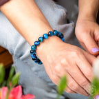 Hawk’s Focus – Royal Blue Tiger’s Eye Bracelet - Che Cose Belle