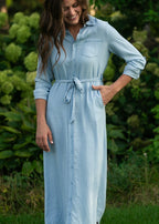 Hazel Chambray Long Sleeve Dress - Che Cose Belle