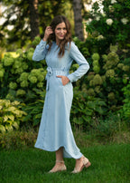 Hazel Chambray Long Sleeve Dress - Che Cose Belle