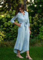 Hazel Chambray Long Sleeve Dress - Che Cose Belle
