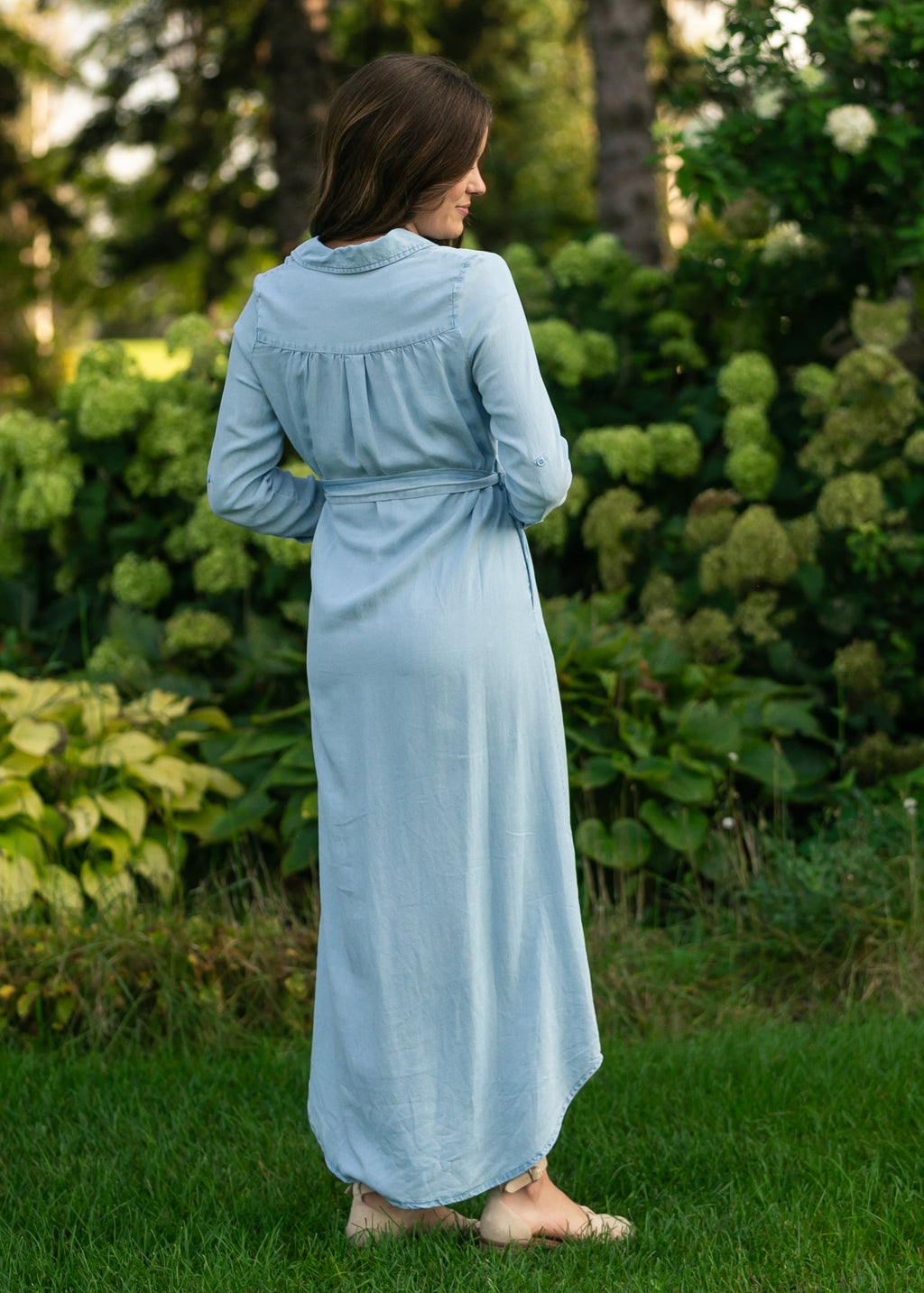 Hazel Chambray Long Sleeve Dress - Che Cose Belle