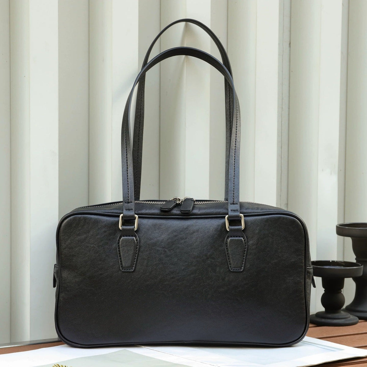 Head Layer Cowhide Women's Bag Cross-border New Armpit Bag Bowling Bag Tote Bag Niche High-end Leather Handbag - Che Cose Belle