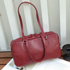 Head Layer Cowhide Women's Bag Cross-border New Armpit Bag Bowling Bag Tote Bag Niche High-end Leather Handbag - Che Cose Belle