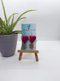 Heart - Air Balloons - Polymer Clay Earrings - Che Cose Belle
