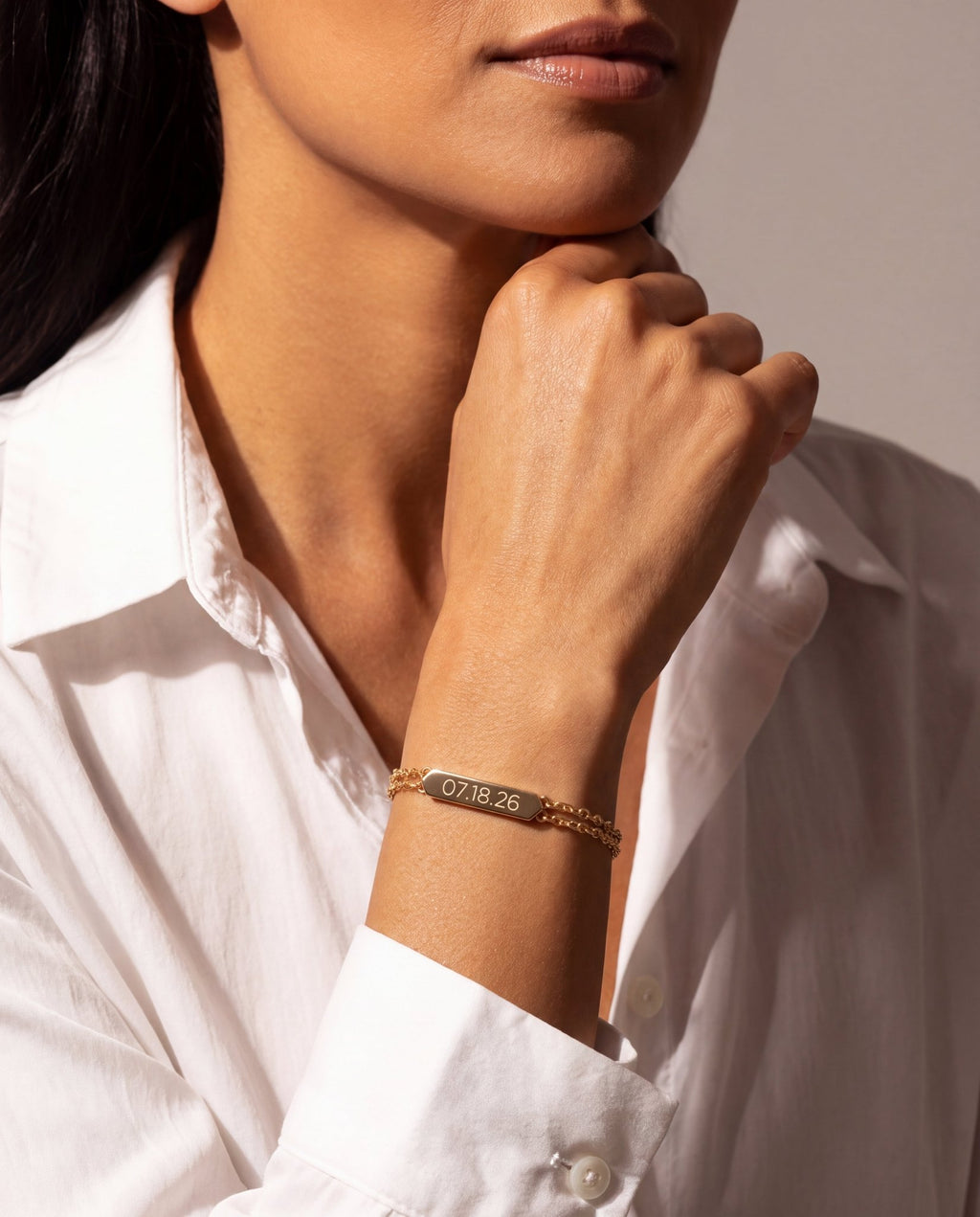 Heart Chain Double Strand Bracelet - Che Cose Belle