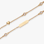 Heart Chain Double Strand Bracelet - Che Cose Belle