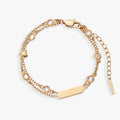 Heart Chain Double Strand Bracelet - Che Cose Belle