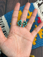 "Heart Collection" Handmade Sterling Silver Kingman Turquoise Adjustable Ring "Signed Nizhoni" - Che Cose Belle