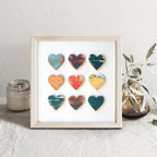 Heart Grid Art Prints - Che Cose Belle