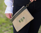 Heart Leather Clutch - Green - Che Cose Belle