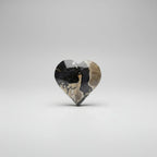 Heart Shaped Volcanic Polished Stone Natural Crystal Mineral Specimen - Che Cose Belle