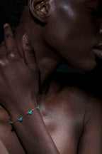 Heartfelt Charm: Chain of Hearts Bracelet - Che Cose Belle