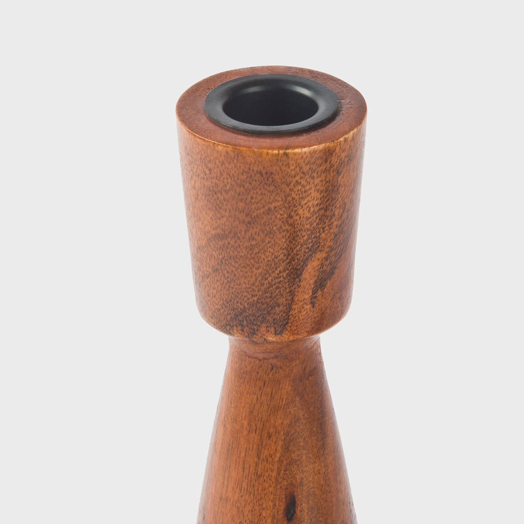 Hearth Mango Wood Taper Candlestick Holder - Che Cose Belle