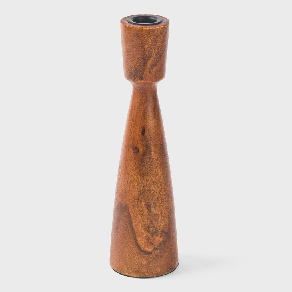 Hearth Mango Wood Taper Candlestick Holder - Che Cose Belle