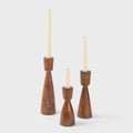 Hearth Mango Wood Taper Candlestick Holder - Che Cose Belle