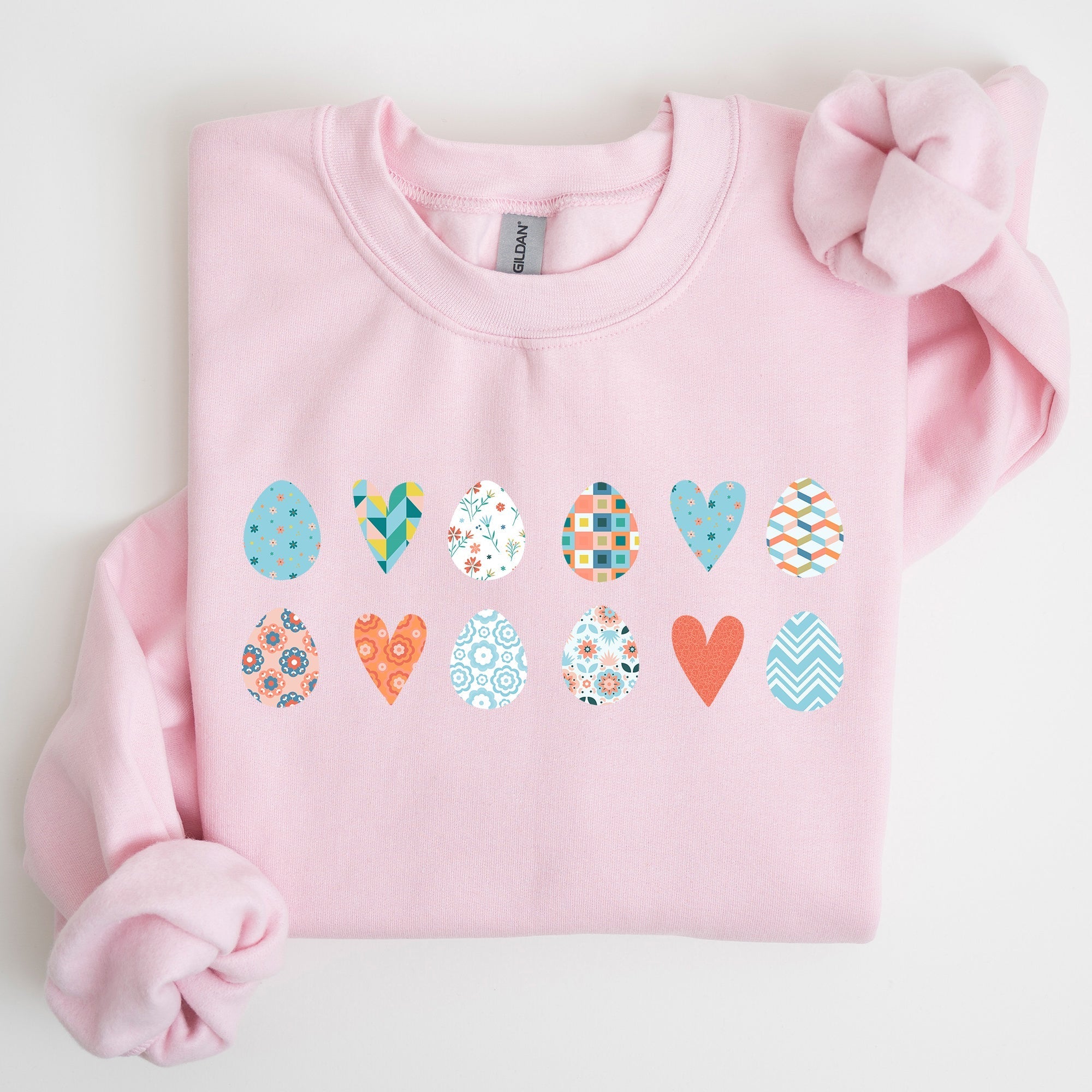 Hearts and Eggs, Colorful Easter Sweatshirt - Che Cose Belle