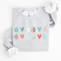 Hearts and Eggs, Colorful Easter Sweatshirt - Che Cose Belle
