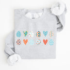 Hearts and Eggs, Colorful Easter Sweatshirt - Che Cose Belle